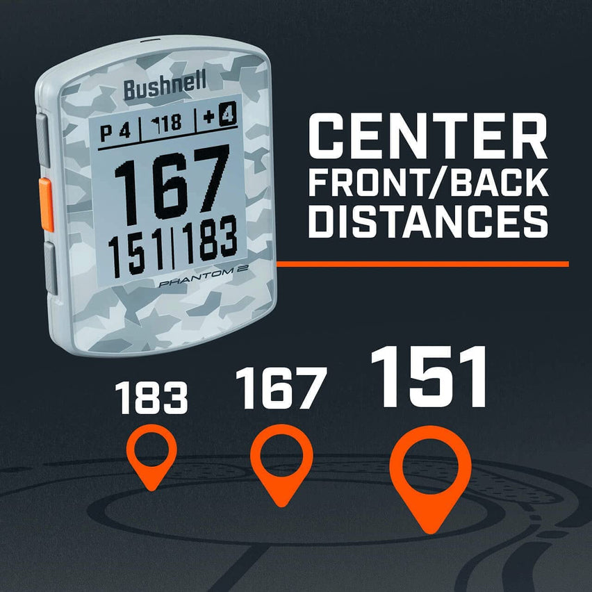 Bushnell Phantom 2 Golf GPS Rangefinder, Black
