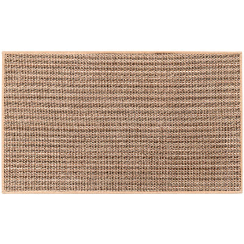 Zockwoo Linen-Textured Non-Slip Kitchen Mat - Comfort Cushioned Waterproof Floor Rug