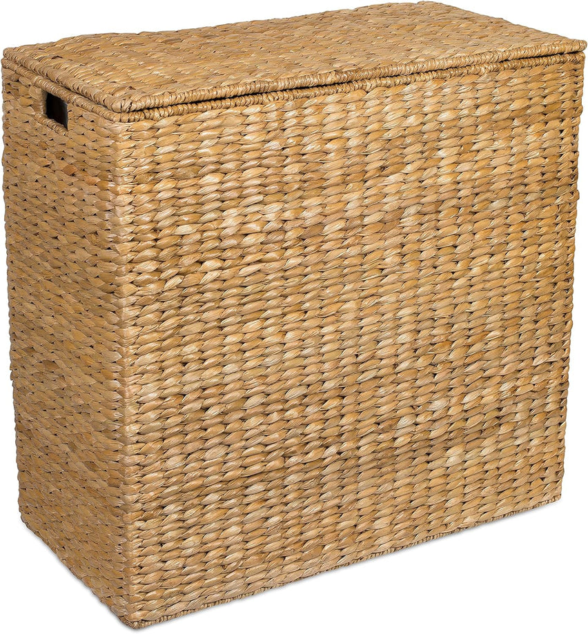 Extra large split gift basket with lining