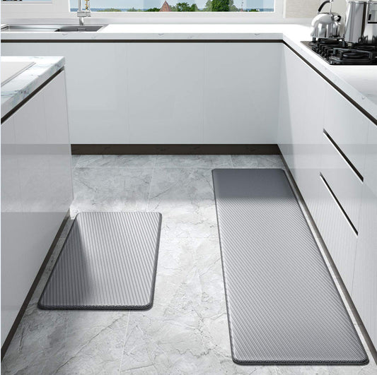Zockwoo Premium PVC Kitchen Mat - Ergonomic Anti-Fatigue Non-Slip Floor Rug