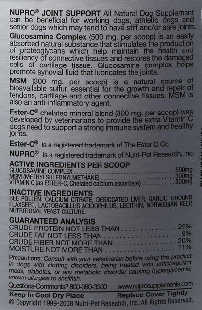 Nupro (20 lbs Joint Support for Dogs