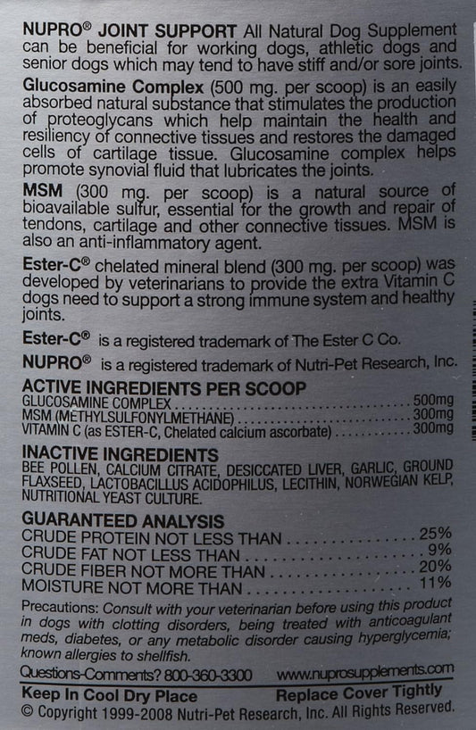 Nupro (20 lbs Joint Support for Dogs