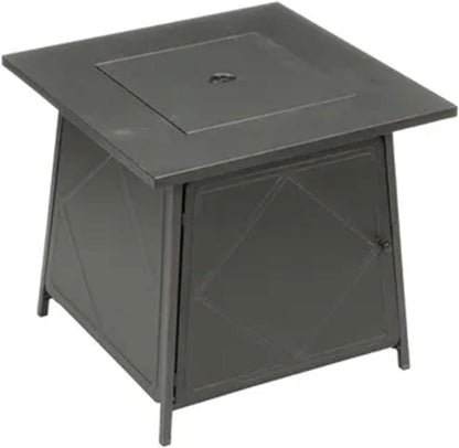 Four Seasons Patio Dual Heat 50,000 BTU Square Gas Fire Pit