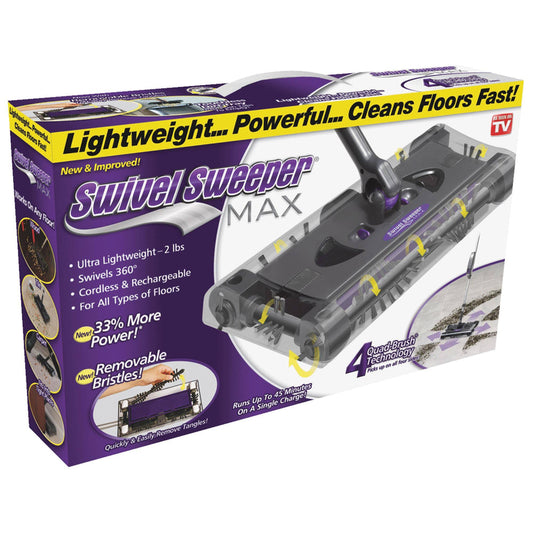 Ontel Products Swsmax Max Cordless Swivel Sweeper New,Removable, Cleanable