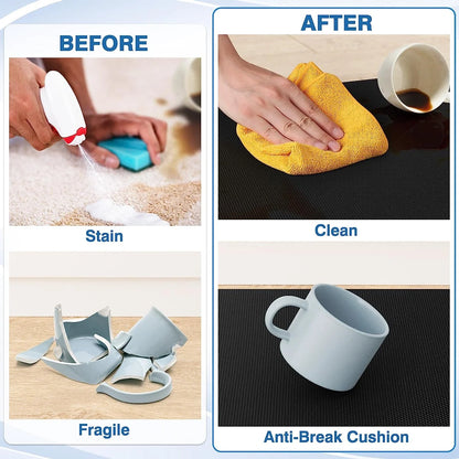 Zockwoo Premium PVC Kitchen Mat - Ergonomic Anti-Fatigue Non-Slip Floor Rug