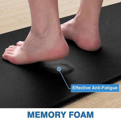 Zockwoo Premium PVC Kitchen Mat - Ergonomic Anti-Fatigue Non-Slip Floor Rug